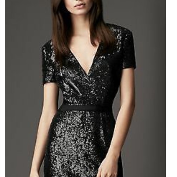 Burberry Sequin Cross Over Dress - Picture 2 of 5